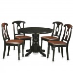 5 Pc Table Set For 4-Dining Table And 4 Dining Chairs