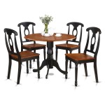 5 Pc Small Kitchen Table Set-Table And 4 Dinette Chairs