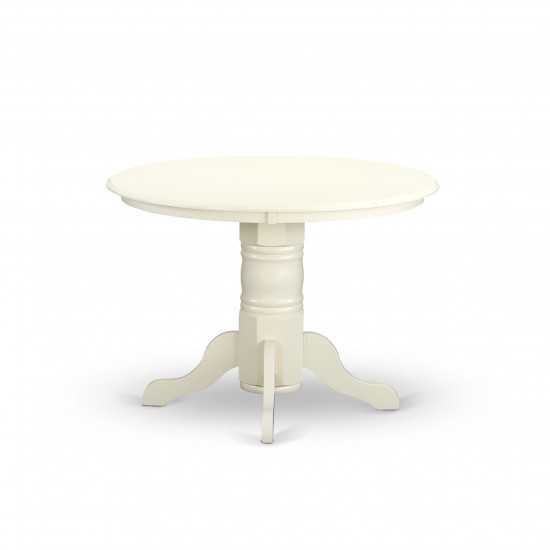 Shke3-Lwh-W 3Pc Round 42 Inch Table And 2 Panel Back Chairs