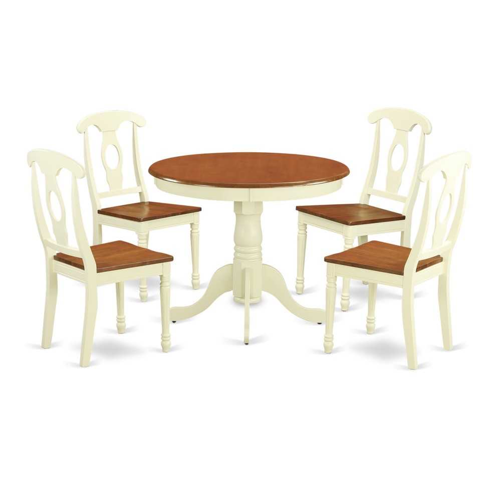 5 Pc Kitchen Dinette Set For 4-Kitchen Table And 4 Kitchen Dining Chairs