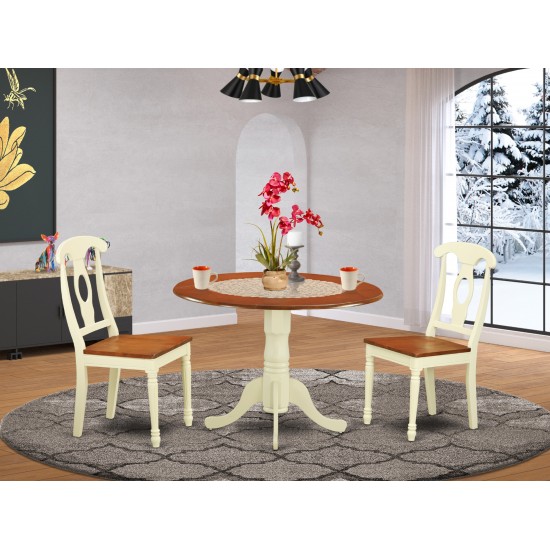 3 Pc Dining Set-Dining Table And 2 Dining Chairs