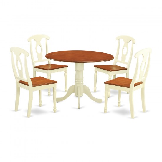 5 Pc Dining Set-Dining Table And 4 Dining Chairs