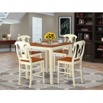 5 Pcpub Table Set - High Table And 4 Bar Stools