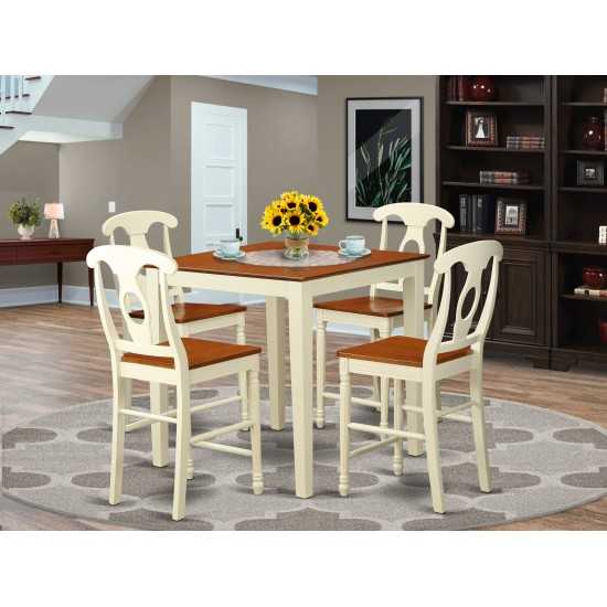 5 Pcpub Table Set - High Table And 4 Bar Stools