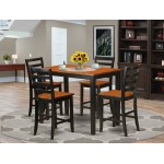 5 Pc Counter Height Pub Set - Small Kitchen Table And 4 Kitchen Bar Stool