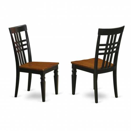 5 Pc Dining Room Set With A Table And 4 Dining Chairs In Black And Cherry