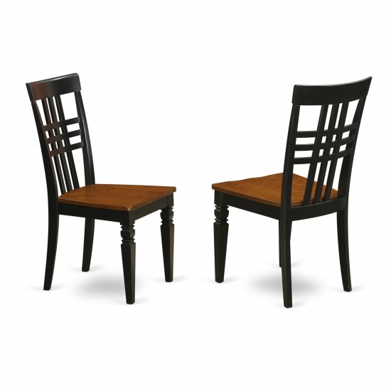 5 Pc Dining Room Set, Dining Table And 4 Dining Chairs In Black And Cherry