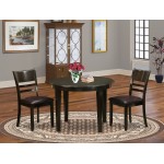 3 Pc Kitchen Table Set-Small Table And 2 Kitchen Chairs