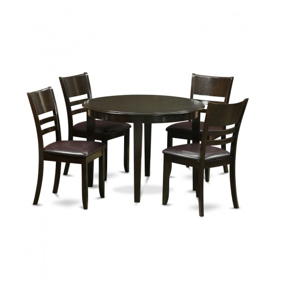 5 Pc Small Kitchen Table Set--Kitchen Dining Nook And 4 Kitchen Chairs