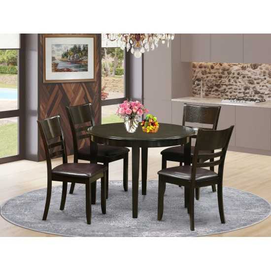 5 Pc Small Kitchen Table Set--Kitchen Dining Nook And 4 Kitchen Chairs