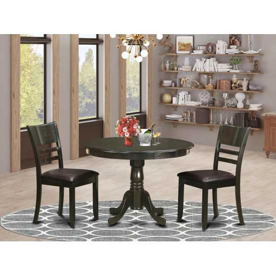 Hlly3-Cap-Lc 3 Pc Kitchen Nook Dining Set-Dining Table And 2 Dinette Chairs