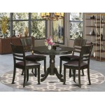 5 Pc Small Kitchen Table And Chairs Set-Dining Table And 4 Dinette Chairs