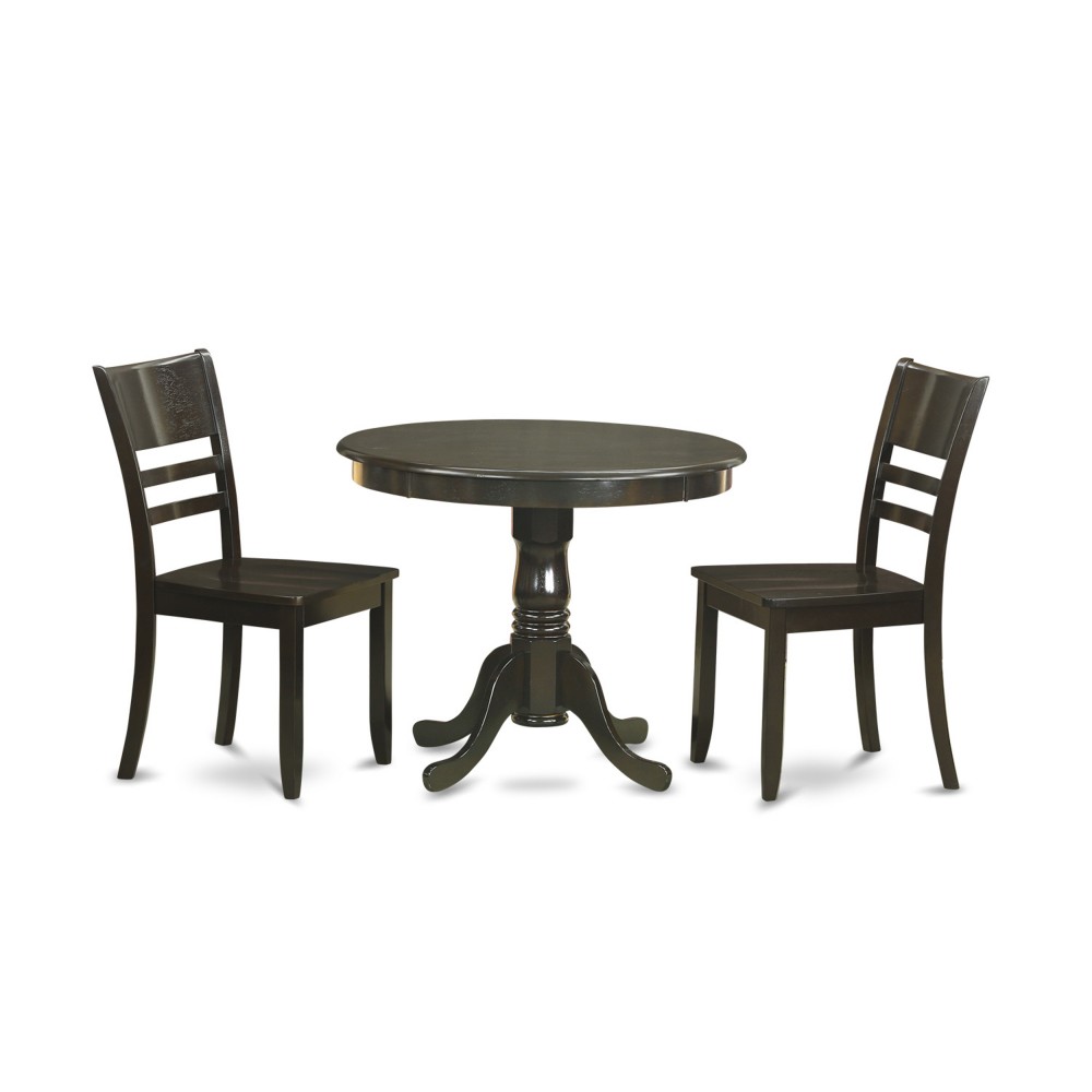 3 Pc Kitchen Table Set-Kitchen Dining Nook Plus 2 Dining Chairs