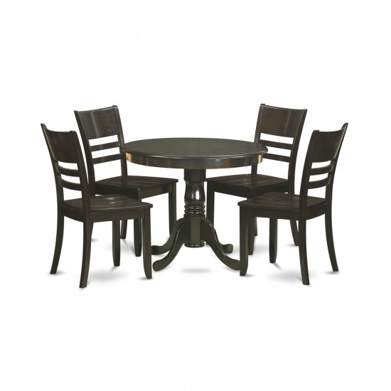 5 Pc Kitchen Table Set-Kitchen Dining Nook And 4 Dining Chairs
