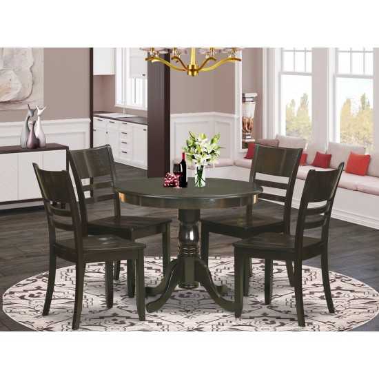 5 Pc Kitchen Table Set-Kitchen Dining Nook And 4 Dining Chairs